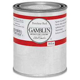 Gamblin Artist's Oil Color - Perylene Red, 16 oz Can