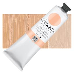 Gamblin Artist's Oil Color - Naples Orange, 150 ml tube and swatch