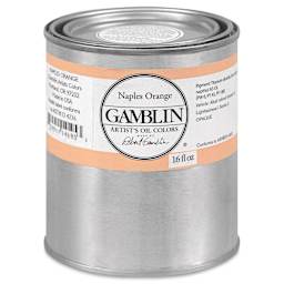 Gamblin Artist's Oil Color - Naples Orange, 16 oz Can