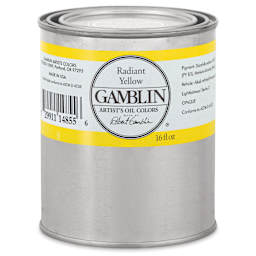 Gamblin Artist's Oil Color - Radiant Yellow, 16 oz Can