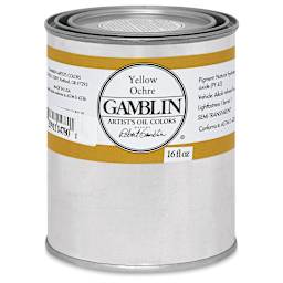Gamblin Artist's Oil Color - Yellow Ochre, 16 oz Can