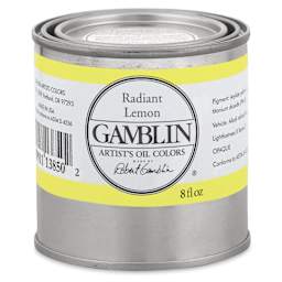 Gamblin Artist's Oil Color - Radiant Lemon, 8 oz Can