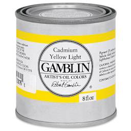 Gamblin Artist's Oil Color - Cadmium Yellow Light, 8 oz Can