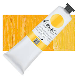 Gamblin Artist's Oil Color - Cadmium Yellow Deep, 150 ml tube and swatch