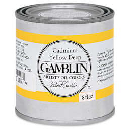Gamblin Artist's Oil Color - Cadmium Yellow Deep, 8 oz Can