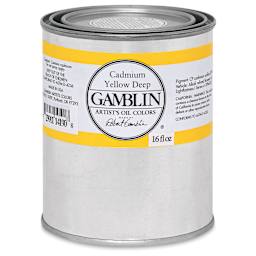 Gamblin Artist's Oil Color - Cadmium Yellow Deep, 16 oz Can