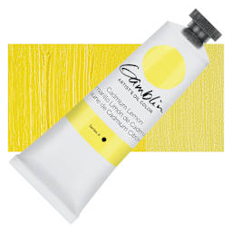 Gamblin Artist's Oil Color - Cadmium Lemon, 37 ml tube and swatch
