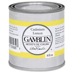 Gamblin Artist's Oil Color - Cadmium Lemon, 8 oz Can