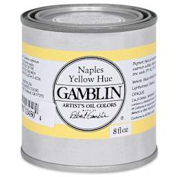 Gamblin Artist's Oil Color - Naples Yellow, 8 oz Can