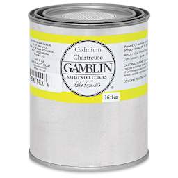 Gamblin Artist's Oil Color - Cadmium Chartreuse, 16 oz can