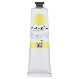 Gamblin Artist's Oil Color - Nickel Titanate Yellow, 150 ml tube