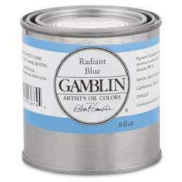 Gamblin Artist's Oil Color - Radiant Blue, 8 oz can