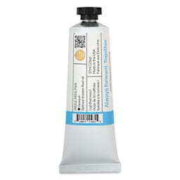 Back of Gamblin Artist's Oil Color - Azure, 37 ml tube