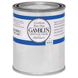 Gamblin Artist's Oil Color - Cerulean Blue Hue, 16 oz Can