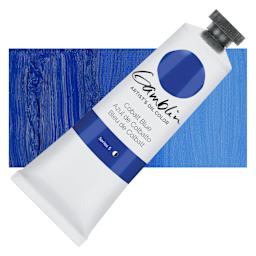 Gamblin Artist's Oil Color - Cobalt Blue, 37 ml tube and swatch