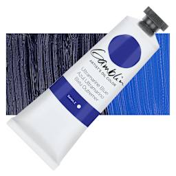 Gamblin Artist's Oil Color - Ultramarine Blue, 37 ml tube and swatch