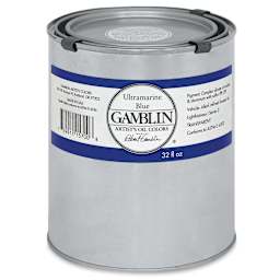 Gamblin Artist's Oil Color - Ultramarine Blue, 32 oz Can