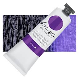 Gamblin Artist's Oil Color - Dioxazine Purple, 37 ml tube and swatch
