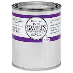 Gamblin Artist's Oil Color - Dioxazine Purple, 16 oz Can