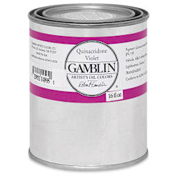 Gamblin Artist's Oil Color - Quinacridone Violet, 16 oz Can