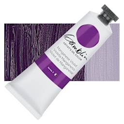 Gamblin Artist's Oil Color - Manganese Violet, 37 ml tube and swatch