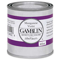 Gamblin Artist's Oil Color - Manganese Violet, 8 oz Can
