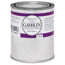 Gamblin Artist's Oil Color - Manganese Violet, 16 oz Can
