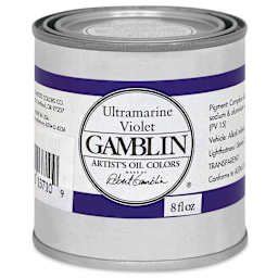 Gamblin Artist's Oil Color - Ultramarine Violet, 8 oz Can