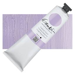 Gamblin Artist's Oil Color - Radiant Violet, 150 ml tube and swatch
