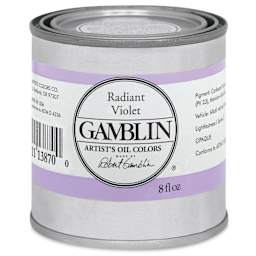 Gamblin Artist's Oil Color - Radiant Violet, 8 oz Can