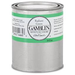 Gamblin Artist's Oil Color - Radiant Green, 16 oz can