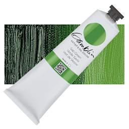 Gamblin Artist's Oil Color - Sap Green, 150 ml tube and swatch