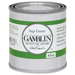 Gamblin Artist's Oil Color - Sap Green, 8 oz Can