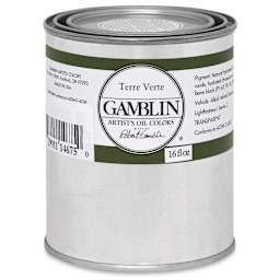 Gamblin Artist's Oil Color - Terre Verte, 16 oz Can