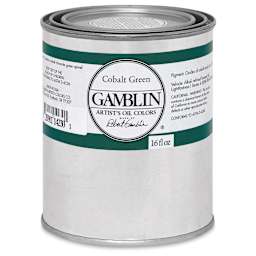 Gamblin Artist's Oil Color - Cobalt Green, 16 oz Can