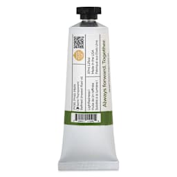 Back of Gamblin Artist's Oil Color - Bush Green, 37 ml tube