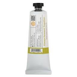 Back of Gamblin Artist's Oil Color - Canopy Green, 37 ml tube