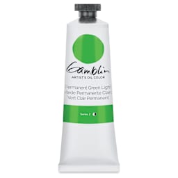 Gamblin Artist's Oil Color - Permanent Green Light, 37 ml tube