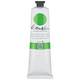 Gamblin Artist's Oil Color - Permanent Green Light, 150 ml tube