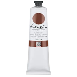 Gamblin Artist's Oil Color - Burnt Sienna, 150 ml tube