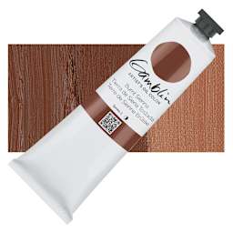 Gamblin Artist's Oil Color - Burnt Sienna, 150 ml tube and swatch