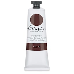 Gamblin Artist's Oil Color - Burnt Umber, 37 ml tube