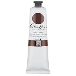 Gamblin Artist's Oil Color - Burnt Umber, 150 ml tube
