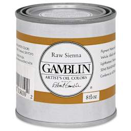 Gamblin Artist's Oil Color - Raw Sienna, 8 oz Can