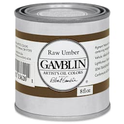 Gamblin Artist's Oil Color - Raw Umber, 8 oz Can