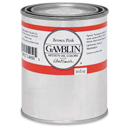 Gamblin Artist's Oil Color - Brown Pink, 16 oz Can