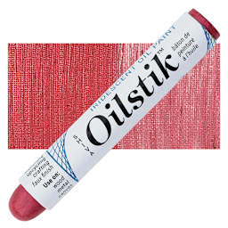 Shiva Oilstik Oil Paint - Iridescent Red oilstik and swatch
