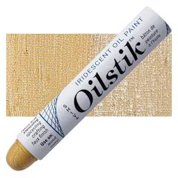 Shiva Oilstik Oil Paint - Iridescent Gold oilstik and swatch