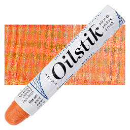 Shiva Oilstik Oil Paint - Iridescent Orange oilstik and swatch
