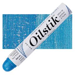 Shiva Oilstik Oil Paint - Iridescent Dark Blue oilstik and swatch